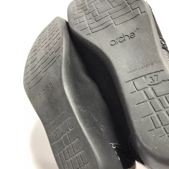 Arche Onyzan Womens Ballet Slip On Black Leather EU37 US6 M - Picture 4 of 5